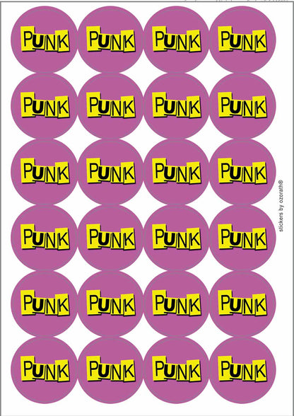 A picture of an A4 sheet of matte paper stickers