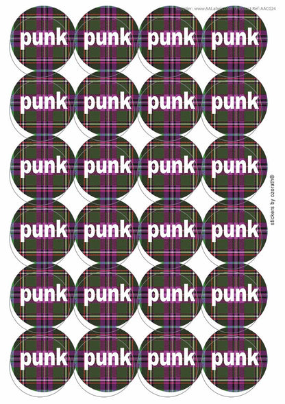 A picture of an A4 sheet of matte paper stickers