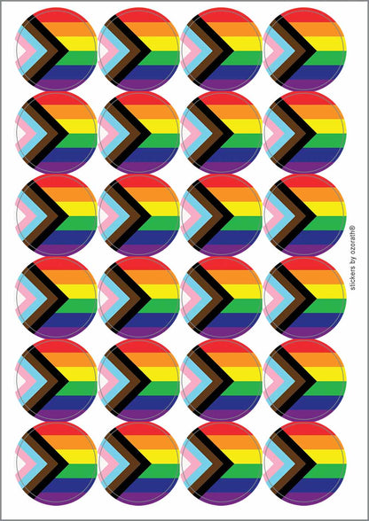 A picture of an A4 sheet of matte paper stickers