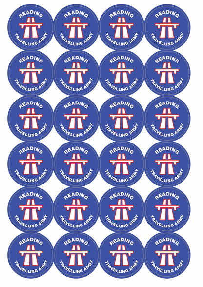 A picture of an A4 sheet of matte paper stickers