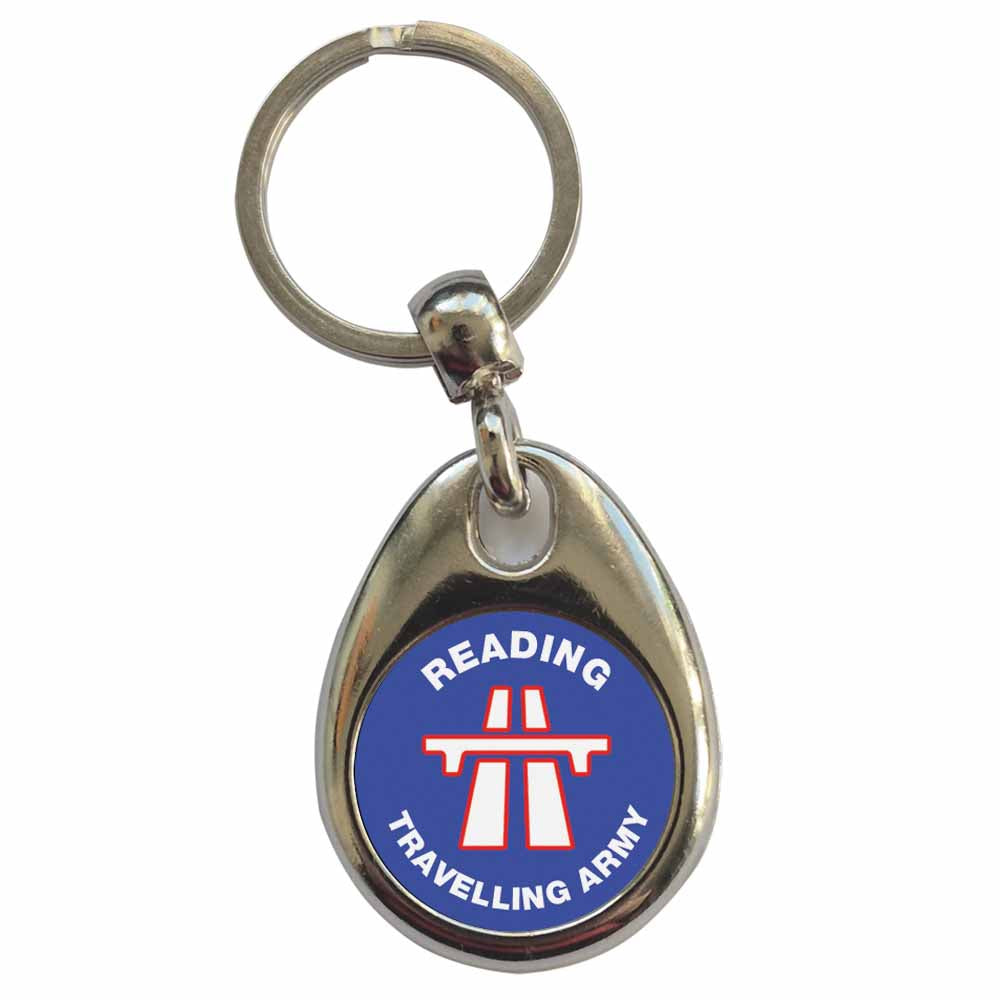 An image of a plain metal keyring