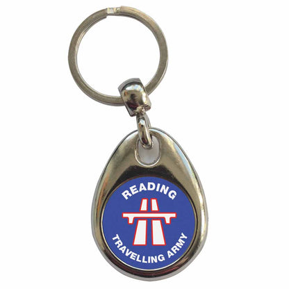 An image of a plain metal keyring