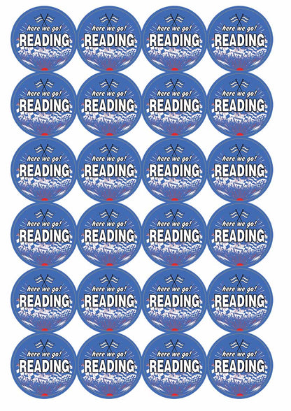 A picture of an A4 sheet of matte paper stickers