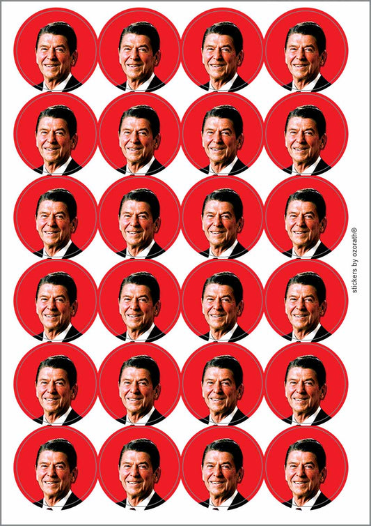 A picture of an A4 sheet of matte paper stickers