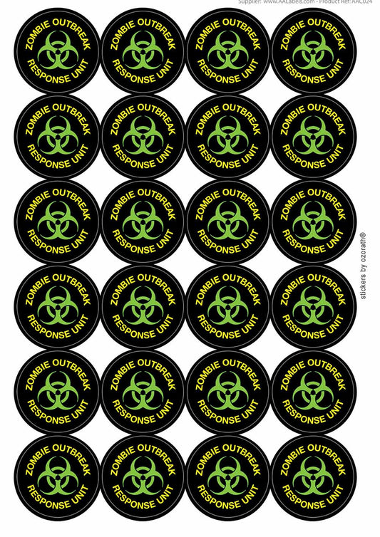 A picture of an A4 sheet of matte paper stickers