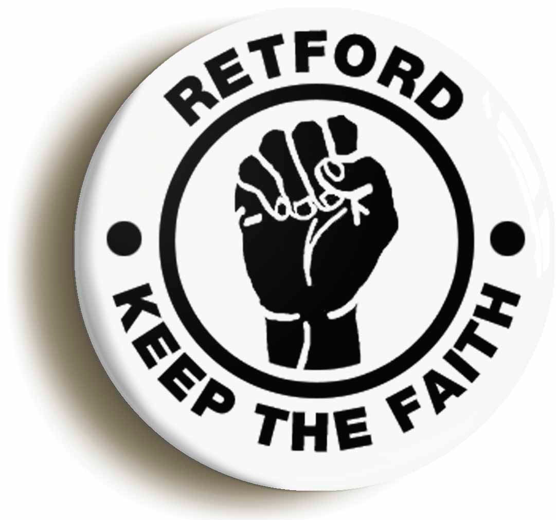 A picture of a button badge