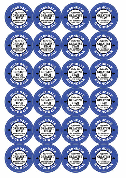 A picture of an A4 sheet of matte paper stickers