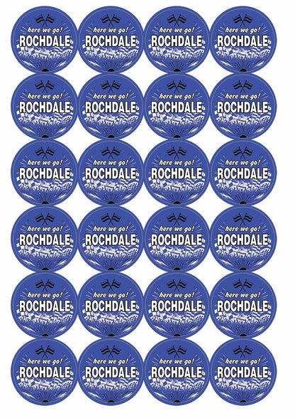 A picture of an A4 sheet of matte paper stickers