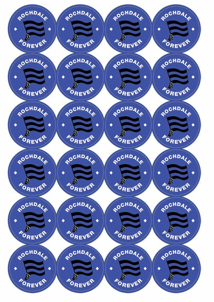 A picture of an A4 sheet of matte paper stickers