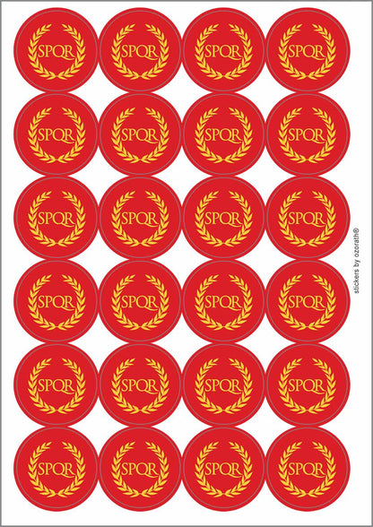 A picture of an A4 sheet of matte paper stickers