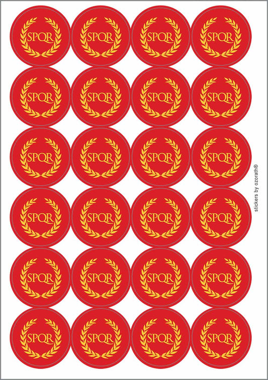 A picture of an A4 sheet of matte paper stickers