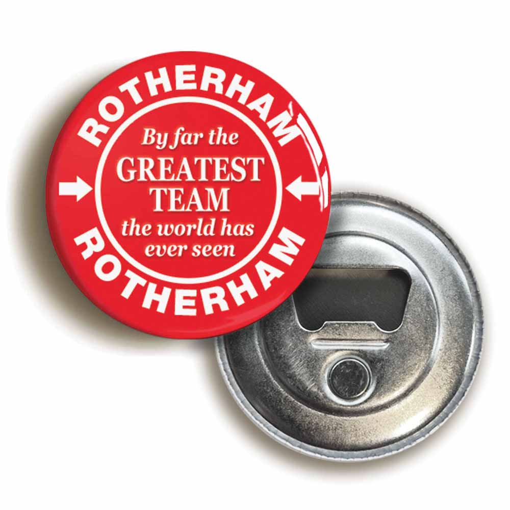 A picture of a bottle opener fridge magnet