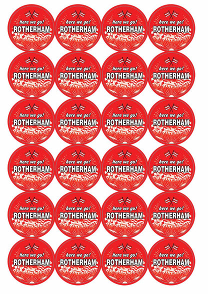 A picture of an A4 sheet of matte paper stickers