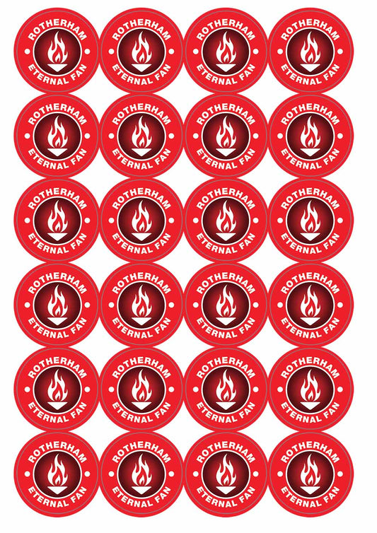 A picture of an A4 sheet of matte paper stickers