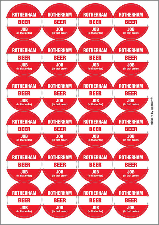 A picture of an A4 sheet of matte paper stickers