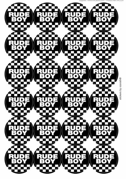 A picture of an A4 sheet of matte paper stickers