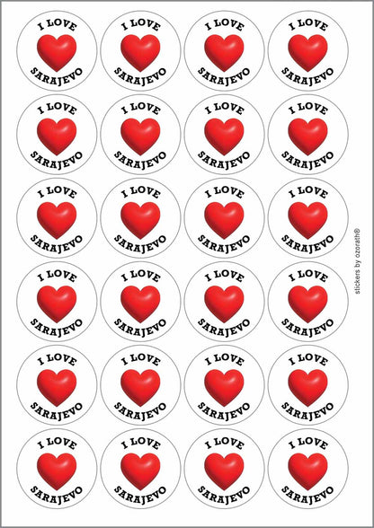 A picture of an A4 sheet of matte paper stickers