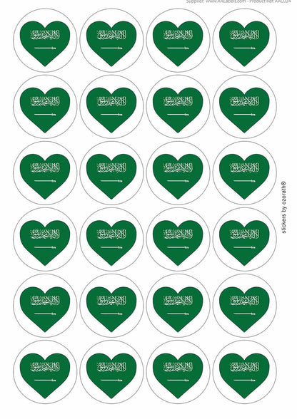 A picture of an A4 sheet of matte paper stickers