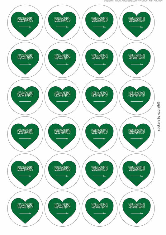 A picture of an A4 sheet of matte paper stickers