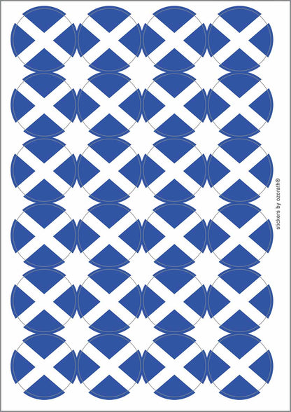A picture of an A4 sheet of matte paper stickers