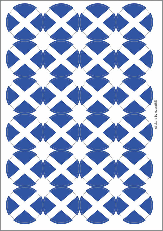 A picture of an A4 sheet of matte paper stickers