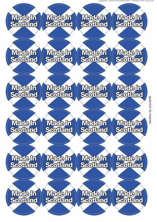 A picture of an A4 sheet of matte paper stickers