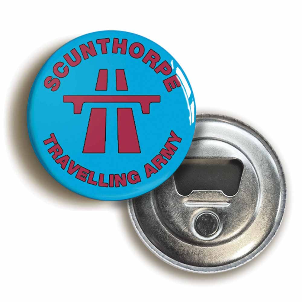A picture of a bottle opener fridge magnet