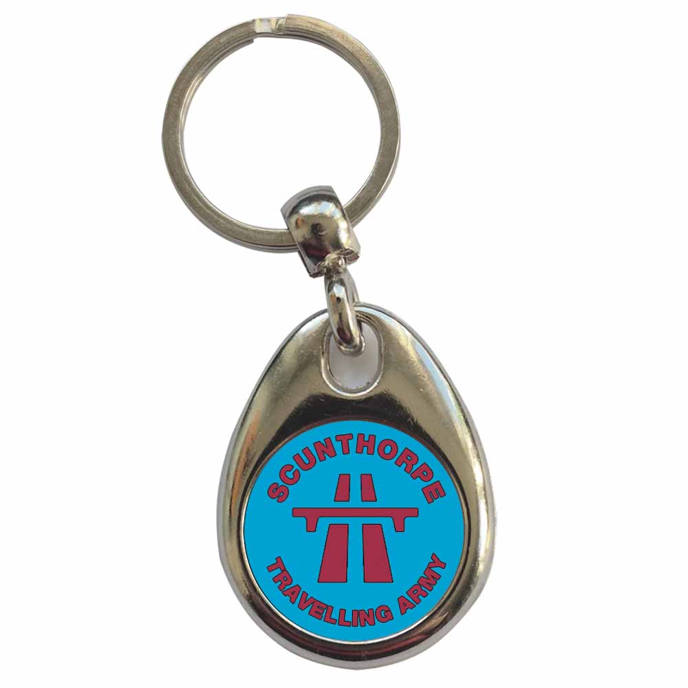 An image of a plain metal keyring