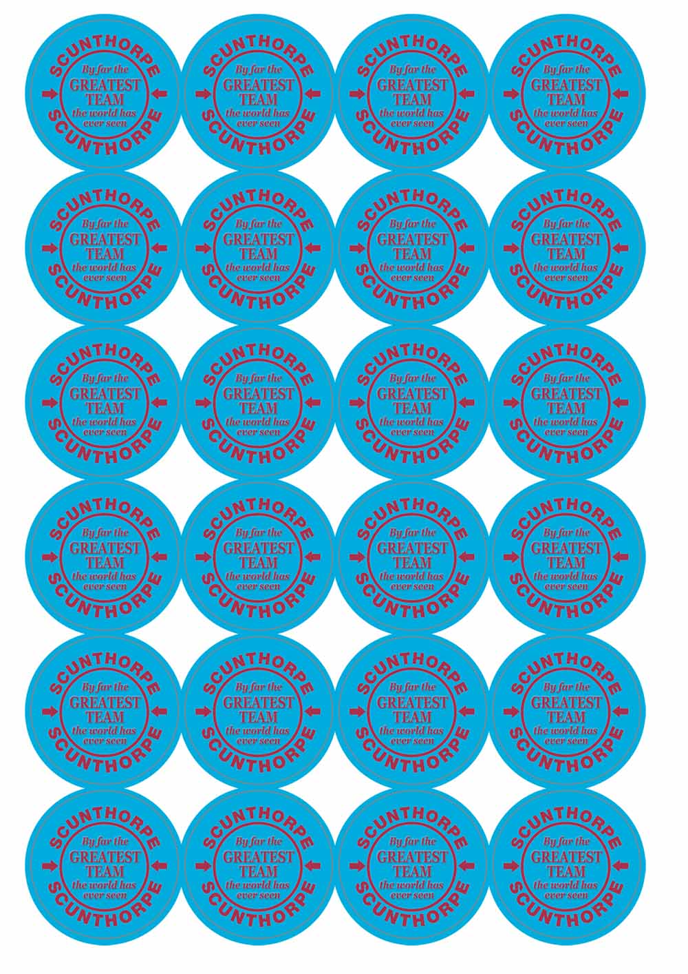 A picture of an A4 sheet of matte paper stickers