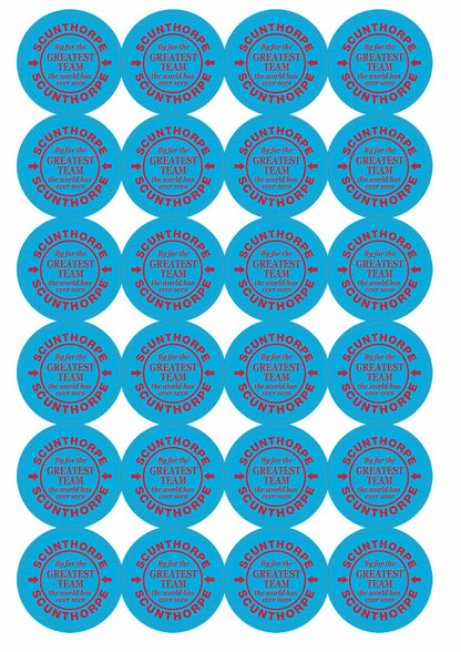 A picture of an A4 sheet of matte paper stickers