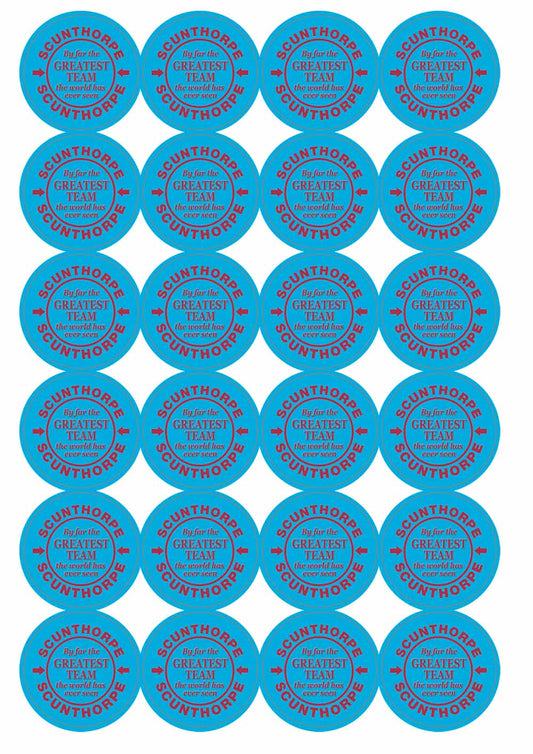 A picture of an A4 sheet of matte paper stickers