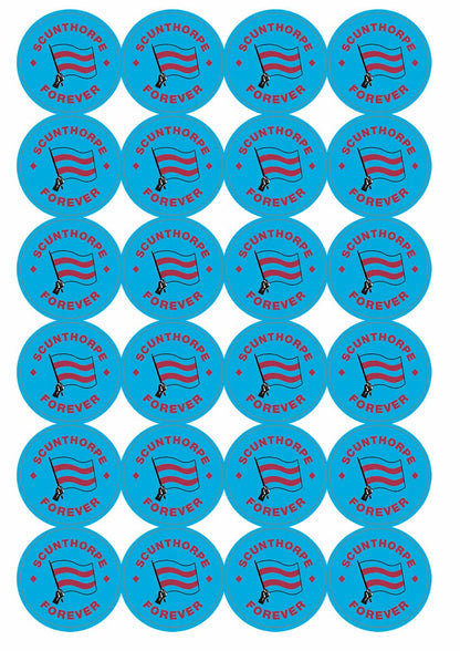 A picture of an A4 sheet of matte paper stickers