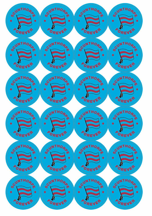 A picture of an A4 sheet of matte paper stickers