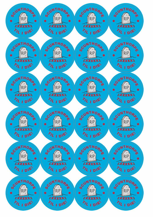 A picture of an A4 sheet of matte paper stickers