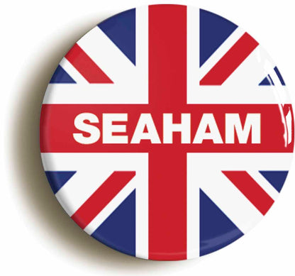 A picture of a button badge