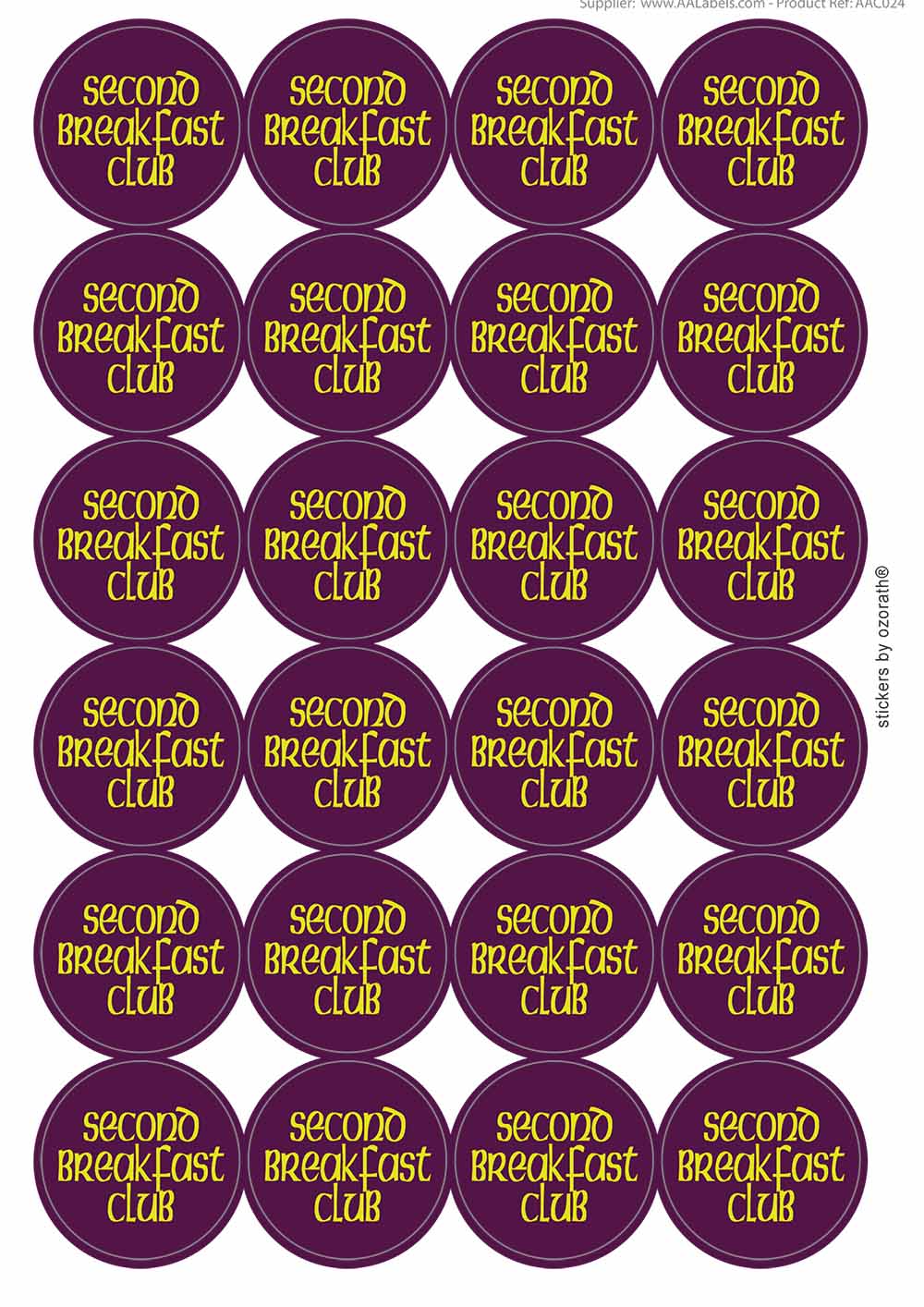 A picture of an A4 sheet of matte paper stickers