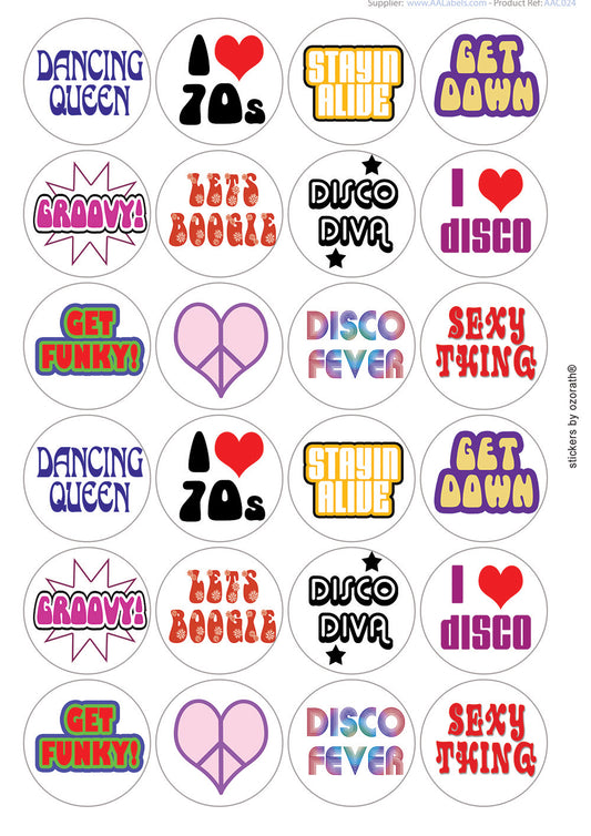 A picture of an A4 sheet of matte paper stickers