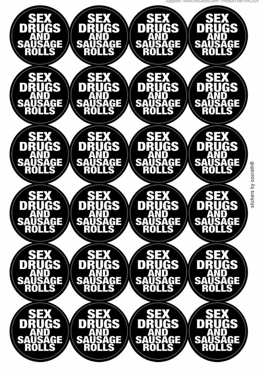 A picture of an A4 sheet of matte paper stickers