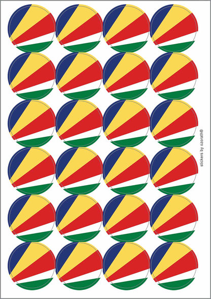 A picture of an A4 sheet of matte paper stickers
