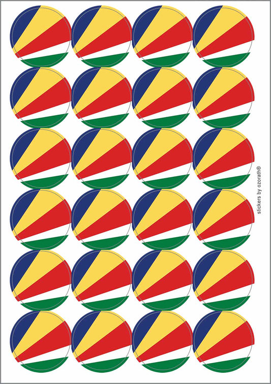 A picture of an A4 sheet of matte paper stickers