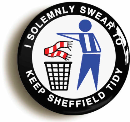 A picture of a button badge