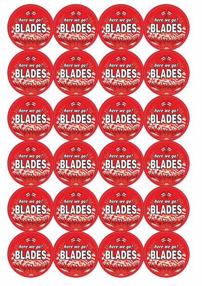 A picture of an A4 sheet of matte paper stickers