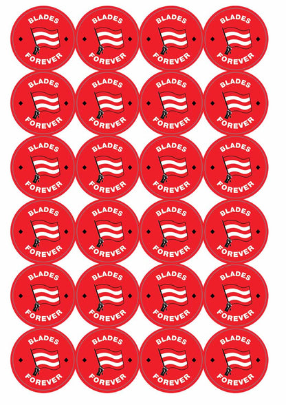 A picture of an A4 sheet of matte paper stickers