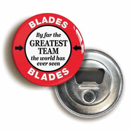 A picture of a bottle opener fridge magnet