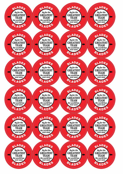 A picture of an A4 sheet of matte paper stickers