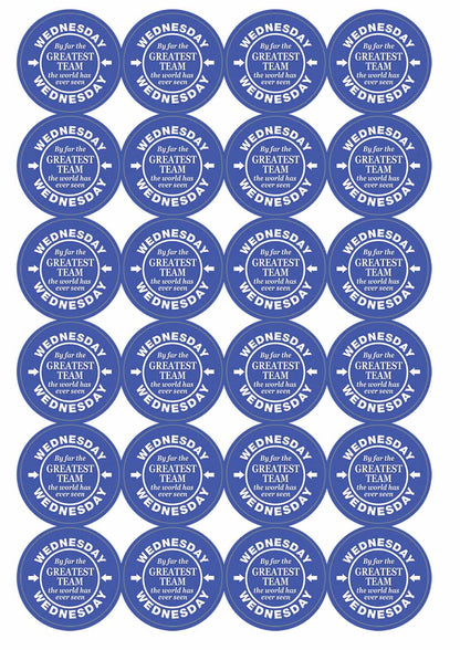 A picture of an A4 sheet of matte paper stickers