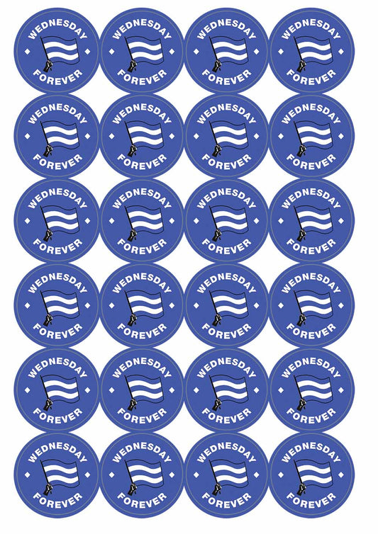 A picture of an A4 sheet of matte paper stickers