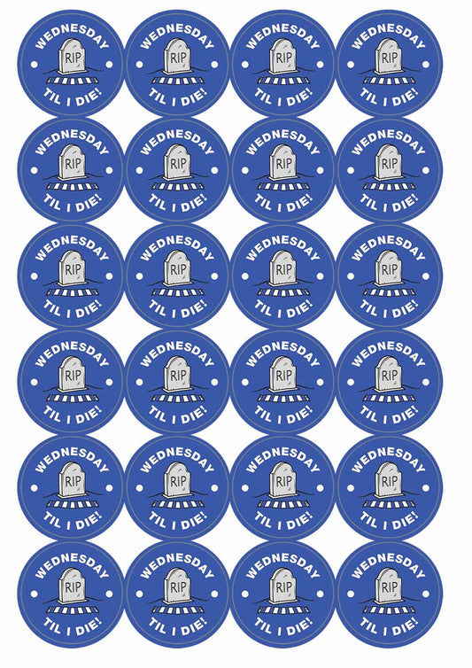 A picture of an A4 sheet of matte paper stickers