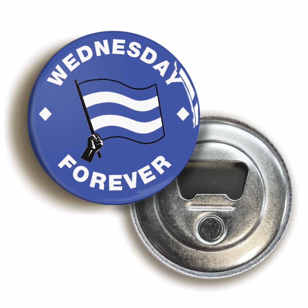 A picture of a bottle opener fridge magnet