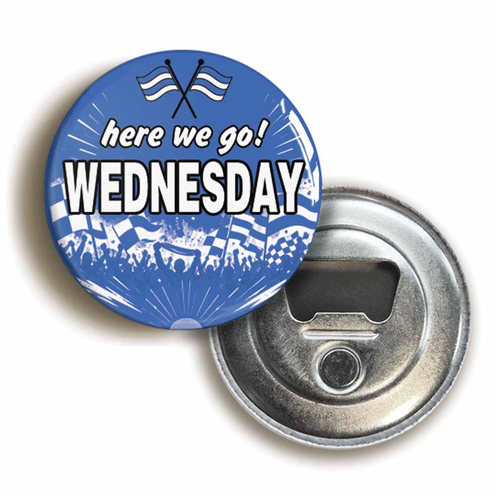 A picture of a bottle opener fridge magnet